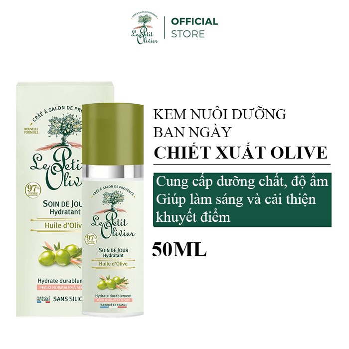 [Date 1/12/2023] Kem dưỡng ẩm ban ngày Le Petit Olivier chiết xuất Dầu Olive 50ML