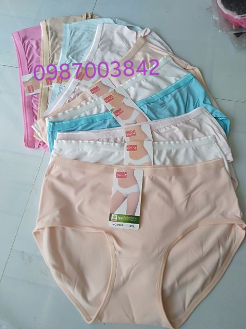 10 quần lót cotton mã 9660 phom 45-75kg