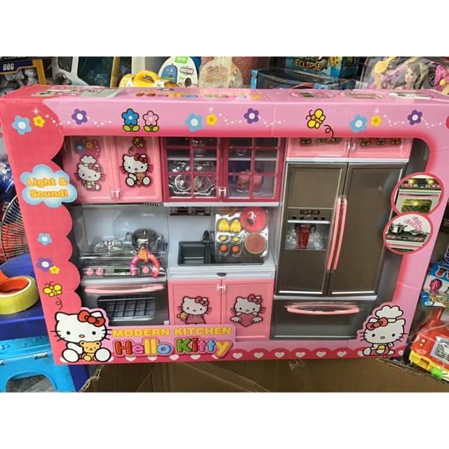 Đồ chơi tủ bếp nấu ăn hello kitty cỡ to