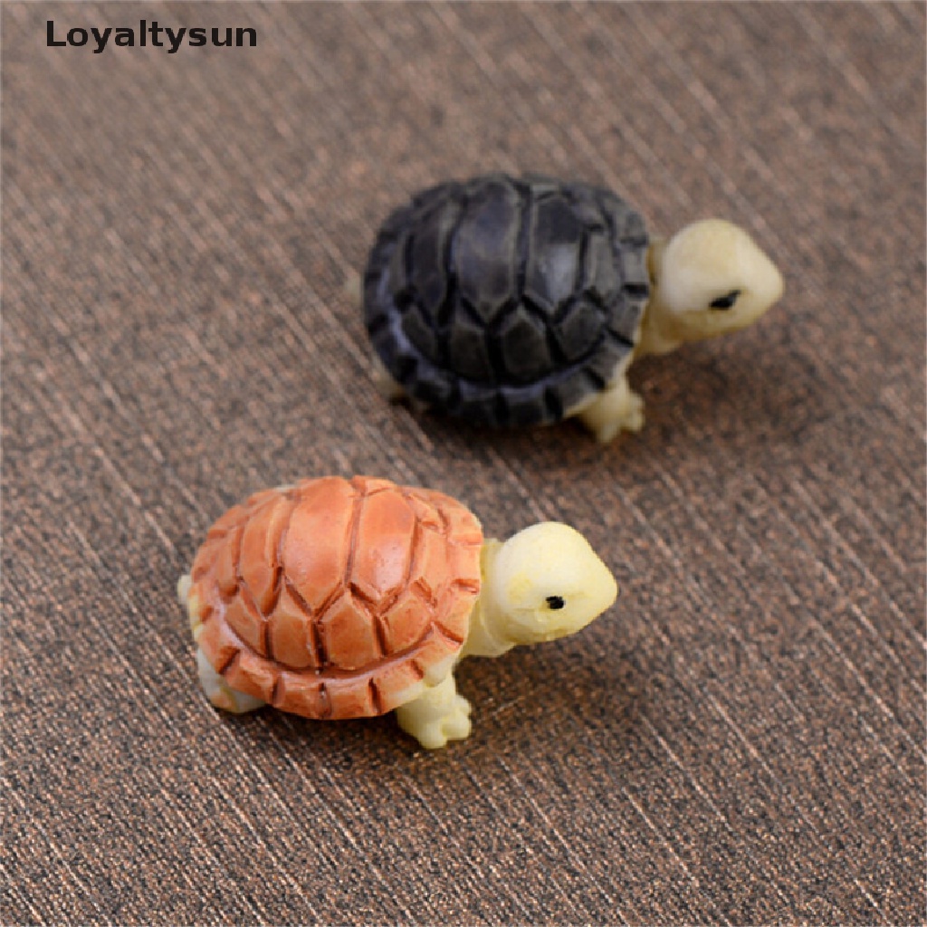 Set 10 mô hình chú rùa con dành cho trang trí chậu cây cảnh không gian nhà búp bê