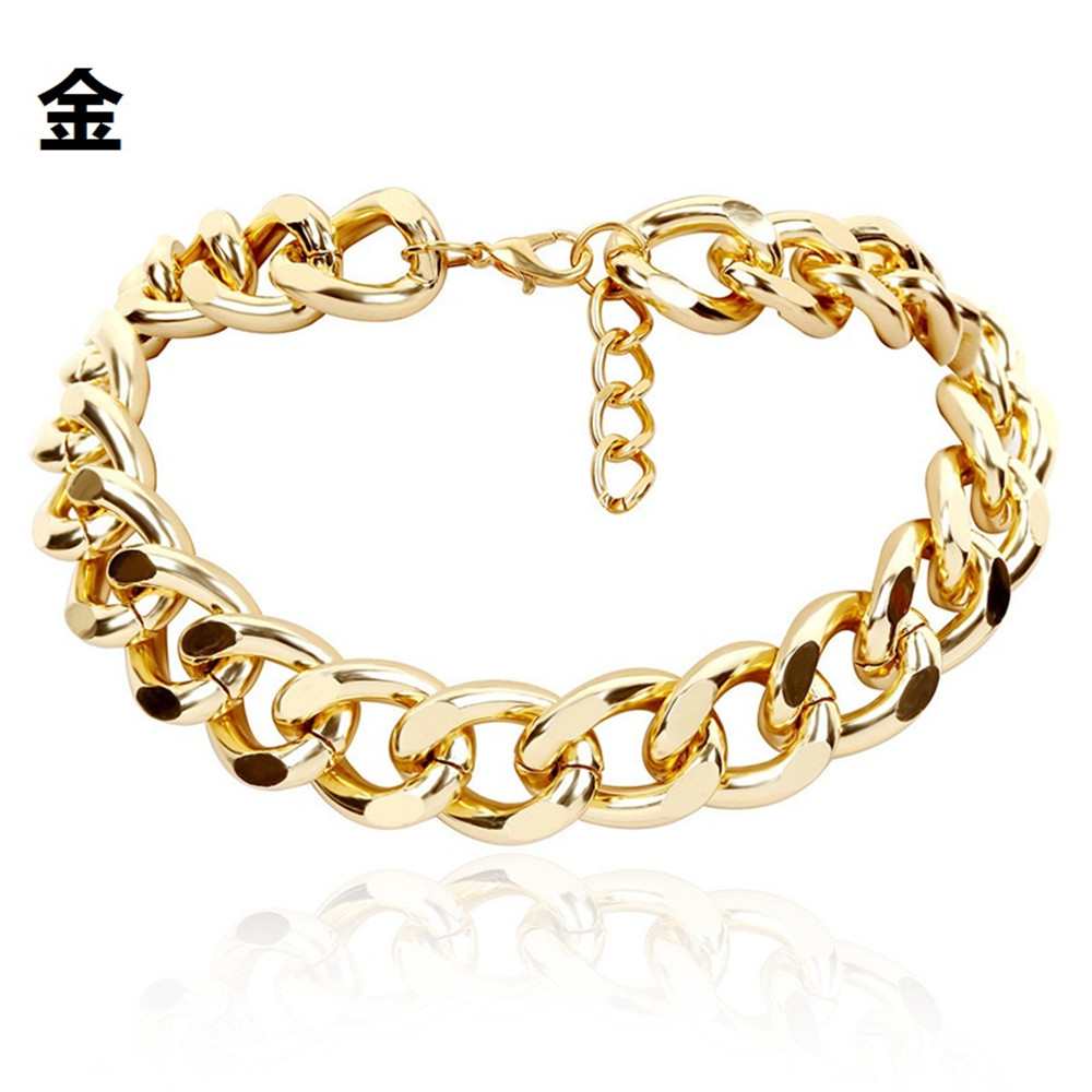 Vòng cổ choker dạng chuỗi xích thời trang cá tính phong cách Hiphop