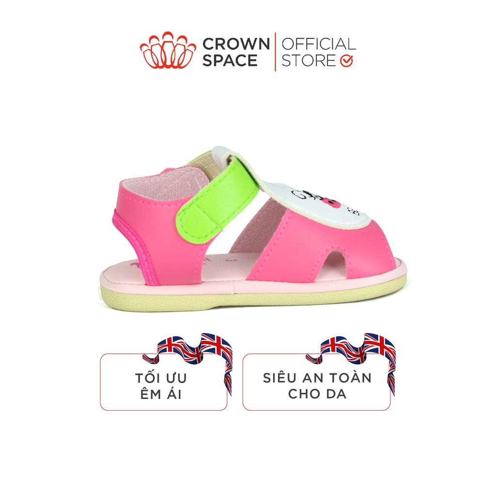 Xăng Đan Tập Đi Bé Trai Bé Gái Đẹp CrownSpace Royale Baby Walking Sandals Cao Cấp 021_484 Nhẹ Êm Size 3-6/1-3 Tuổi