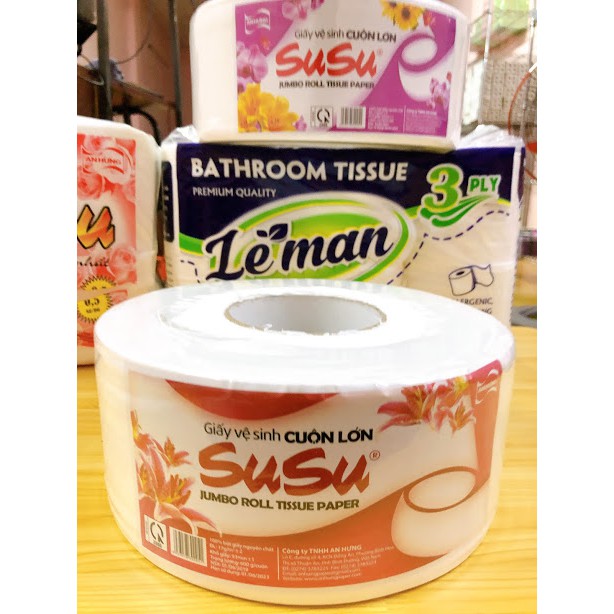 giấy vệ sinh cuộn lớn hiệu SUSU nặng 600gram [SNND]