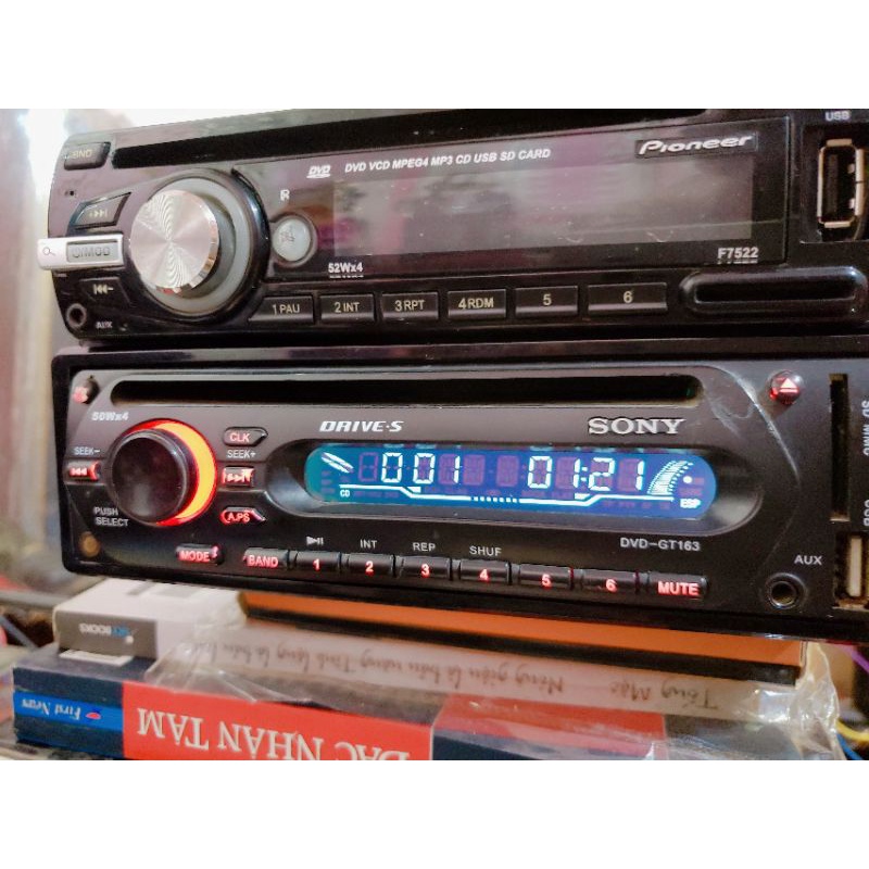 Đầu DVD SONY GT163 - AUX/USB/Cad SD/Radio .loại 1 din giành lắp chung cho tất các hãng xe.