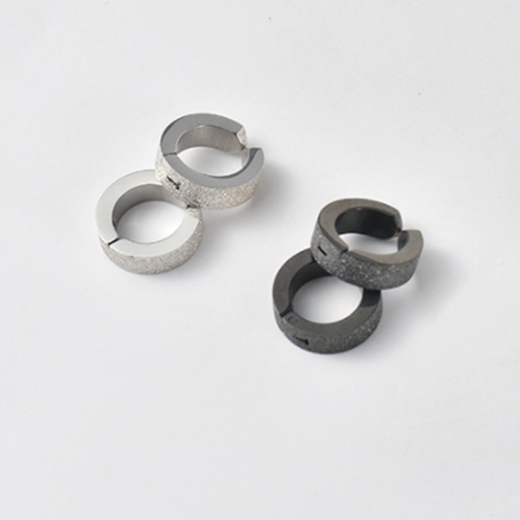 Khuyên tai kẹp không cần bấm lỗ, khuyên tai nam nữ đính đá zircon lấp lánh cao cấp