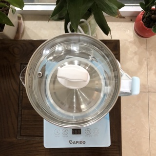 Ấm điện đa năng Rapido 1.8Lít (Đun nước, Pha trà, Lẩu, Sữa chua, Pha sữa, Thuốc Bắc,...)