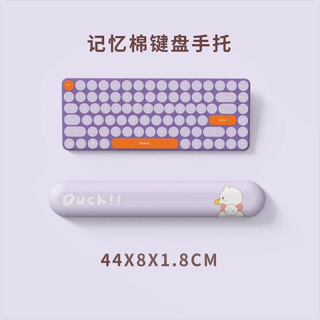 Tấm Lót Chuột Chơi Game Có Đệm Cổ Tay Bằng Silicon Họa Tiết Vịt 3d Dễ Thương Cho Học Sinh/Văn Phòng