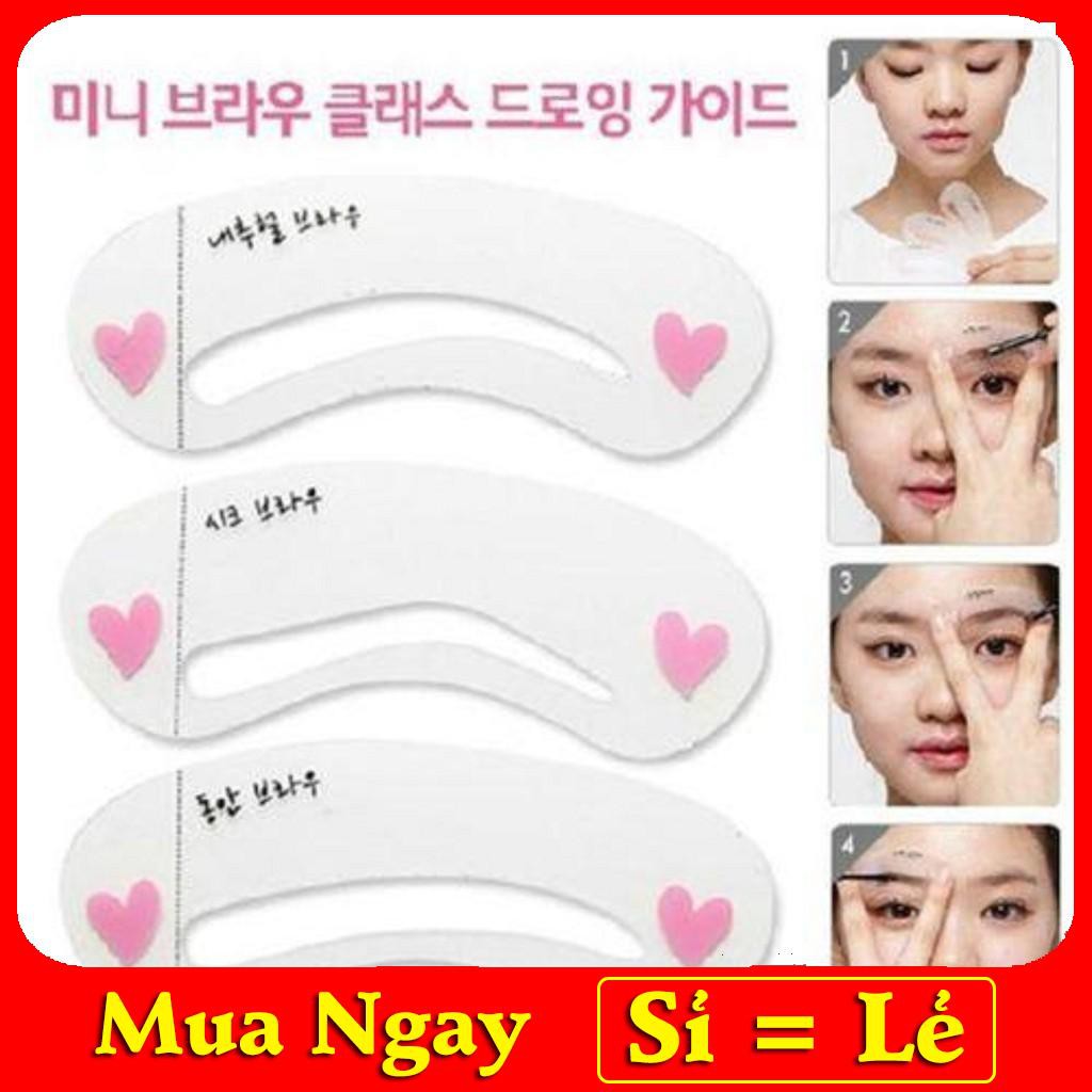 BỘ 3 KHUÔN  VẼ CHÂN MÀY