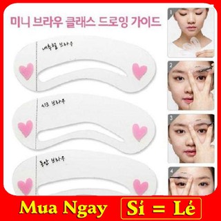 BỘ 3 KHUÔN  VẼ CHÂN MÀY