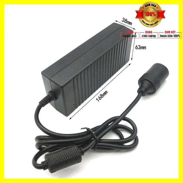 Bộ chuyển đổi nguồn điện BYM-128 từ 220V sang 12V-10A công suất 120W - Đầu ra dạng chân tẩu ô tô