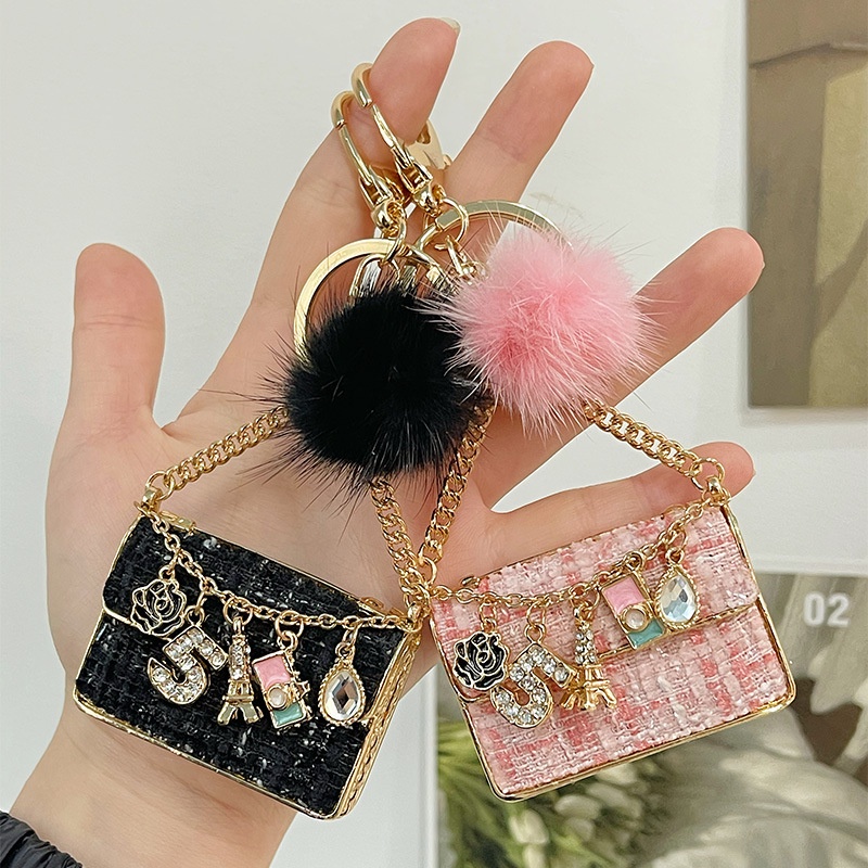 Móc Khóa Hình Hoa Trà Nhỏ Phong Cách Mới Sáng Tạo