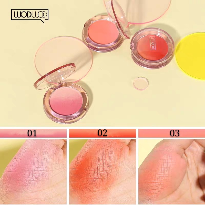 Phấn má trái tim 2 màu ombre HOLD LIVE More Cute Bang Bang Blush WODWOD Twinkle Star Blusher Color Holdlive HL598 HLIV94