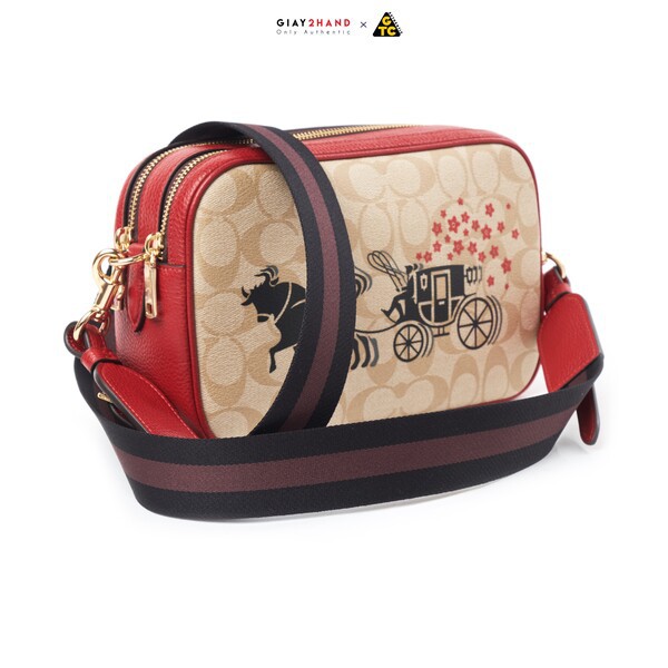 (AUTHENTIC 100%) Túi Hộp đeo chéo COACH Chính Hãng 100%