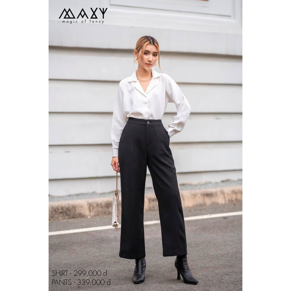 Áo sơ mi cổ vest danton shirt Maxy workshop