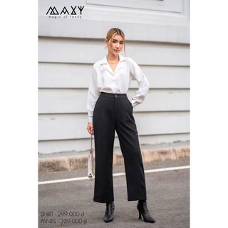 Áo sơ mi cổ vest danton shirt Maxy workshop