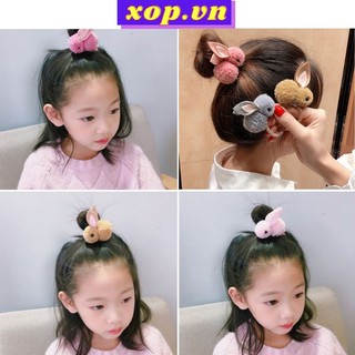 Dây cột tóc hình thỏ nhiều màu sắc đáng yêu xop.vn