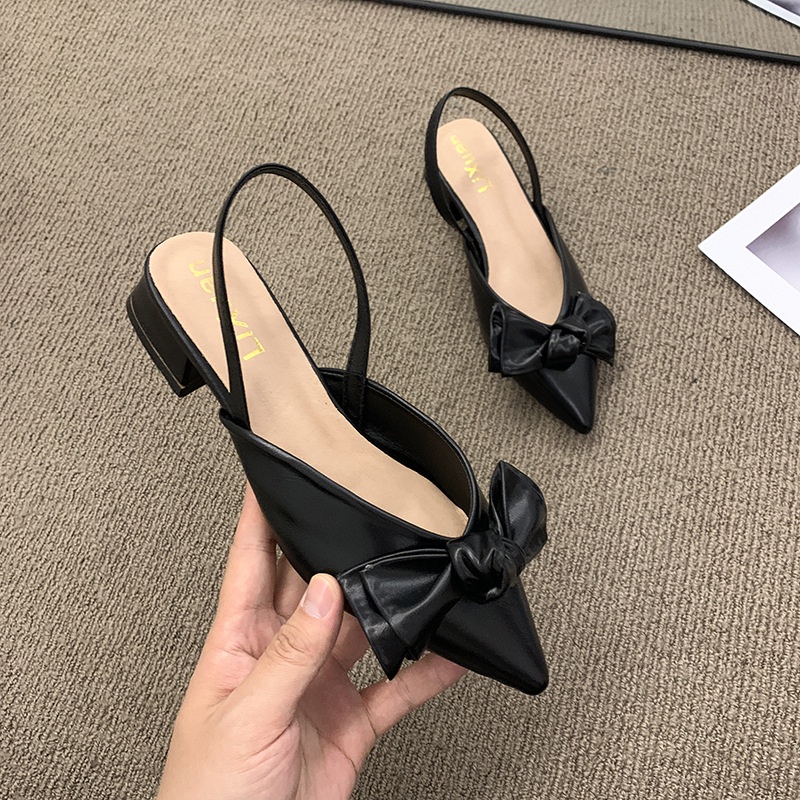 Giầy búp bê sục nữ nhung phối nơ thời trang phong cách trẻ trung xinh xắn mã SUCNO MINHTUYETSHOES