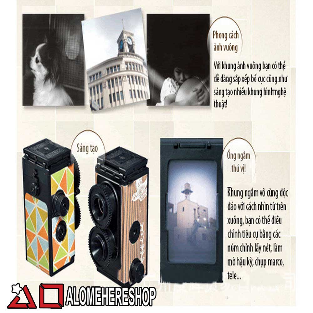 Mô Hình Lắp Ráp Máy Chụp Ảnh Lomo Hai Ống Kính