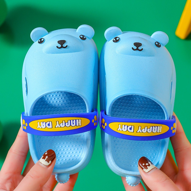 Dép Sục hình con gấu cho bé trai bé gái siêu nhẹ chống trơn trượt chính hãng - TD16