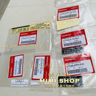 Full bộ tem thông số wave125 2018-2021 bợ cổ trắng | set-tem-thong-so-wave125i-2018-2021-2 3