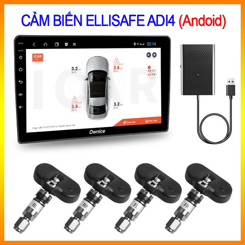 Cảm Biến Áp Suất Lốp Android Ellisafe ADI4 Kết Nối USB