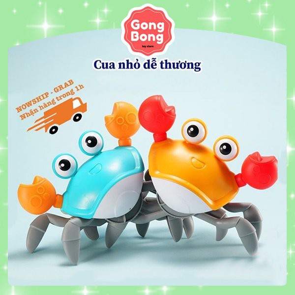 Đồ chơi cua bò tinh nghịch bơi lội, cua dắt bộ cho bé đáng yêu, đồ chơi nhà tắm cho bé Gong Bong Store