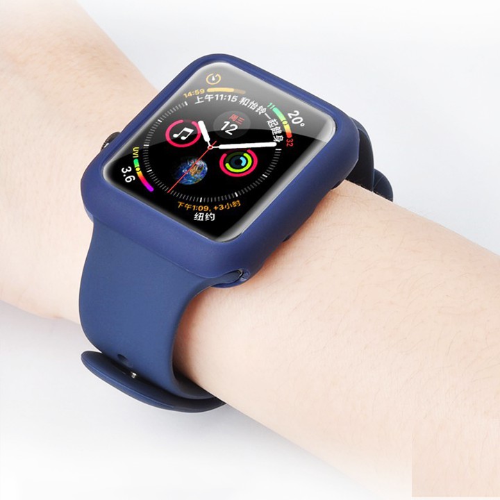 Ốp silicon bảo vệ đồng hồ apple watch iWatch series 6/5/4/3/2/1 – 38mm 40mm 42mm 44mm chống va đập, trầy xước viền