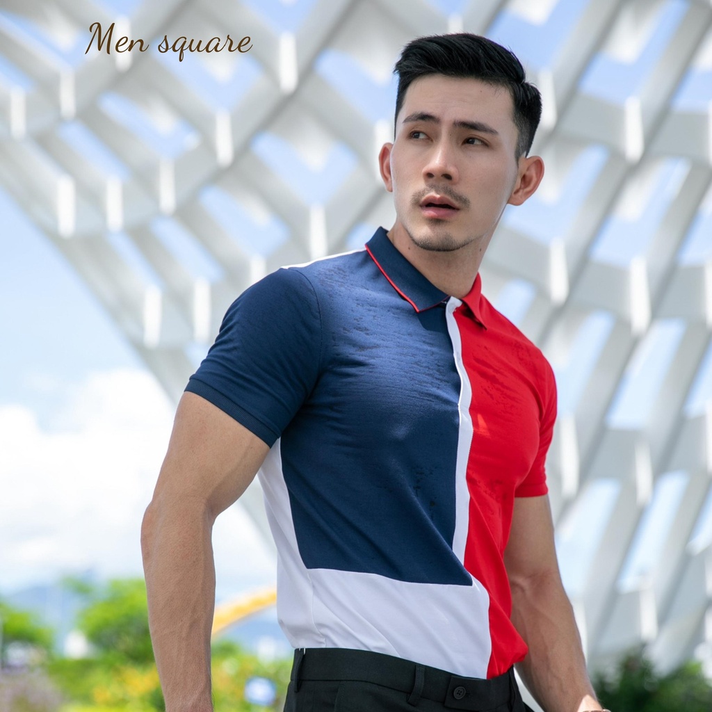 Áo thun nam có cổ áo polo vải thun cá sấu cotton cao cấp chính hãng hàng hiệu giá rẻ - MENSQUARE.