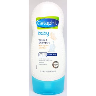 Sữa tắm gội cho bé Cetaphil Baby Wash & Shampoo chai 230ml từ Mỹ