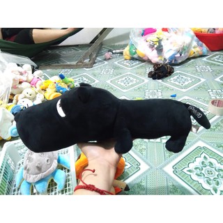 Chó mặt xệ đen nhồi bông