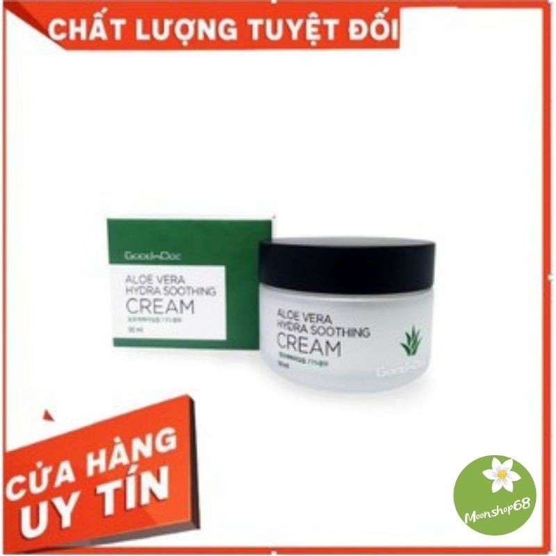 [NHẬP KHẨU CHÍNH HÃNG] KEM LÔ HỘI GOODNDOC Dưỡng Cấp Ẩm Tái Tạo Da Chống Lão Hóa GOODNDOC ALOE VERA HYDRA SOOTHING 50ml