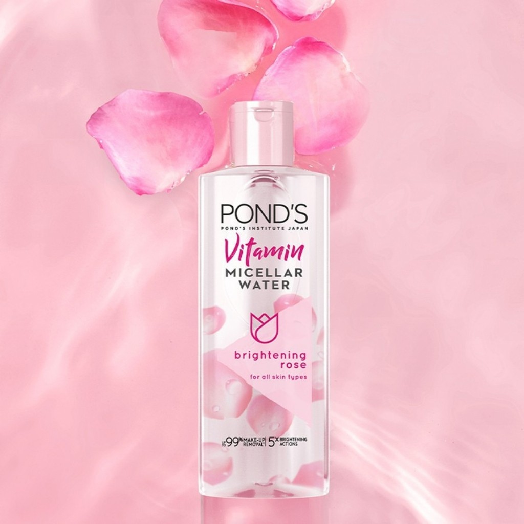 Nước tẩy trang làm sáng da Pond's White Beauty Micellar Water Vitamin và Hoa hồng 100ml