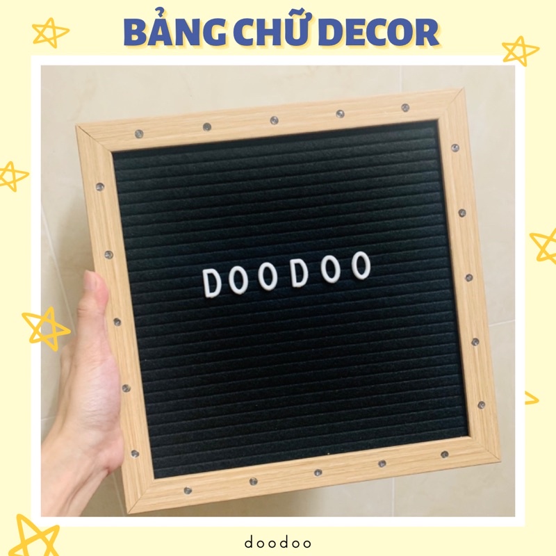 Bảng chữ trang trí phòng decor cho em bé thôi nôi đầy tháng sinh nhật handmade