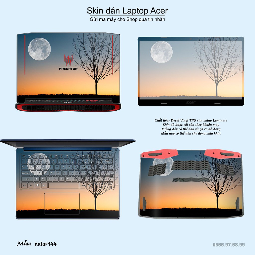 Skin dán Laptop Acer in hình thiên nhiên _nhiều mẫu 6 (inbox mã máy cho Shop)