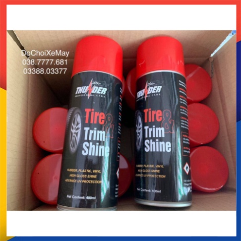 Dưỡng, phục hồi nhựa nhám, bóng vỏ xe Trim Shine y như hình