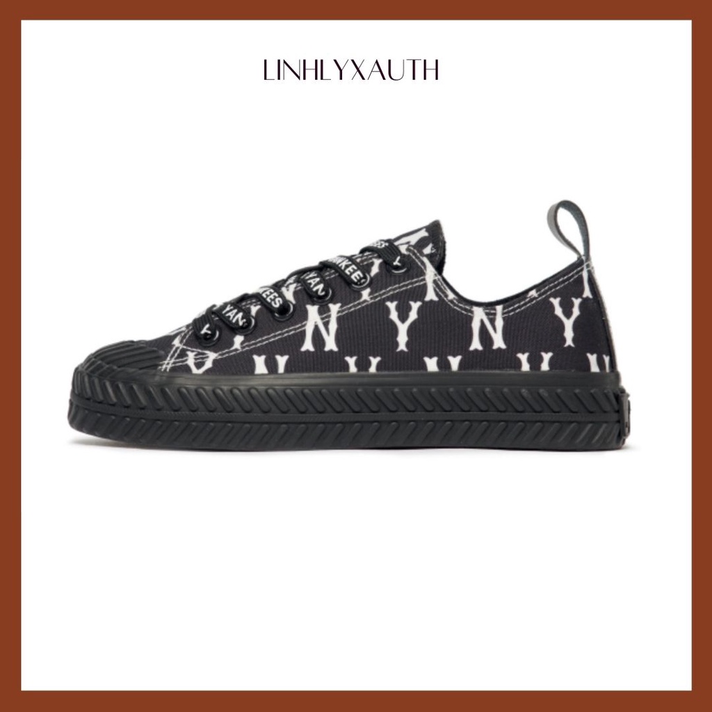 (HÀNG CHÍNH HÃNG)  Giày MLB Playball Chunky Mono New York Yankees Black LinhLyxAuth