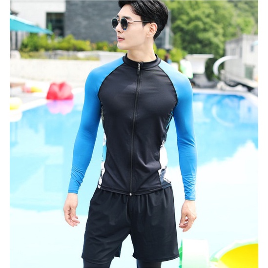 Bộ đồ bơi nam dài kín quần áo bơi nam phong cách trẻ trung
