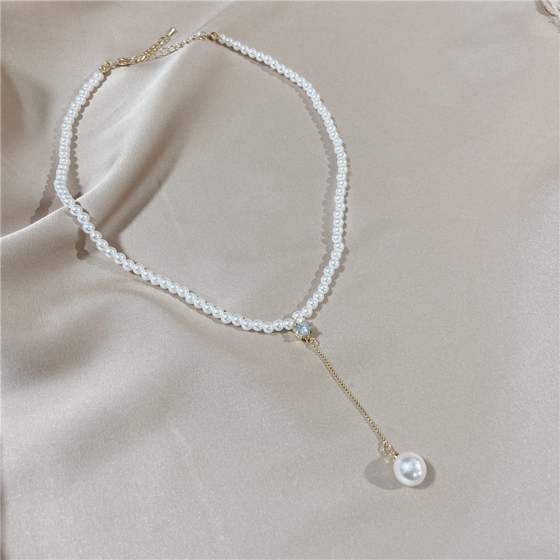 Vòng cổ Ngọc Trai Phong Cách Hàn Quốc 2022 Sang Trọng Cho Nữ