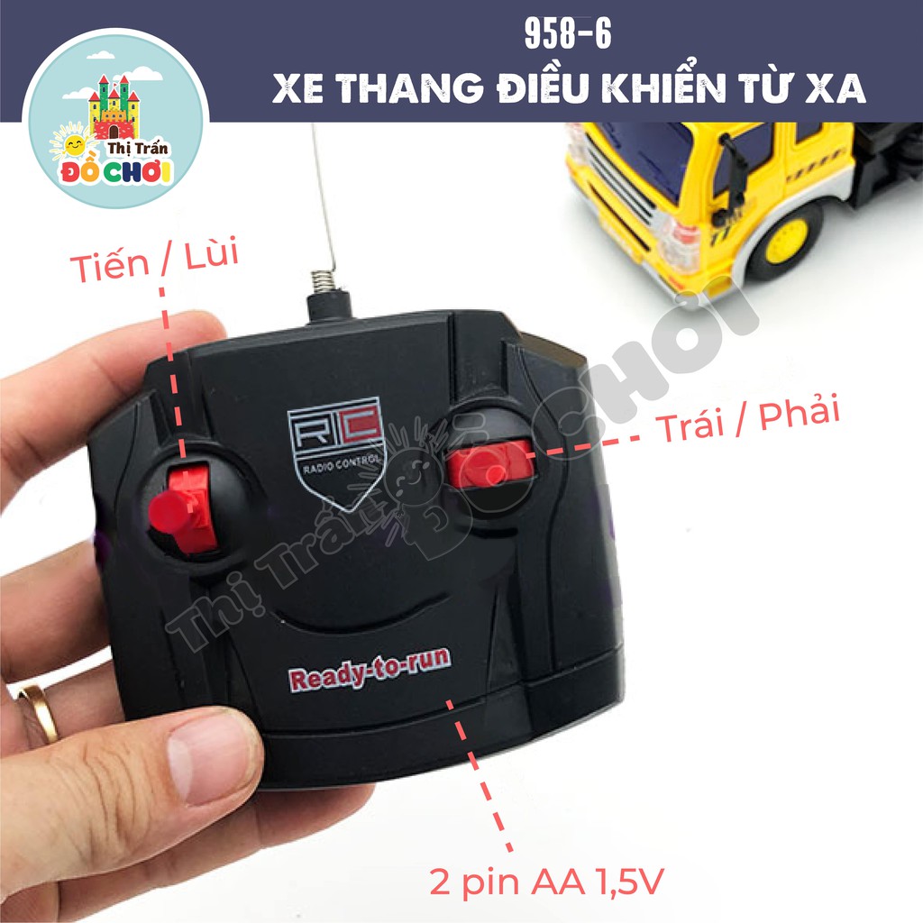 Bộ đồ chơi các loại xe điều khiển từ xa dùng pin cho bé - Thị trấn đồ chơi