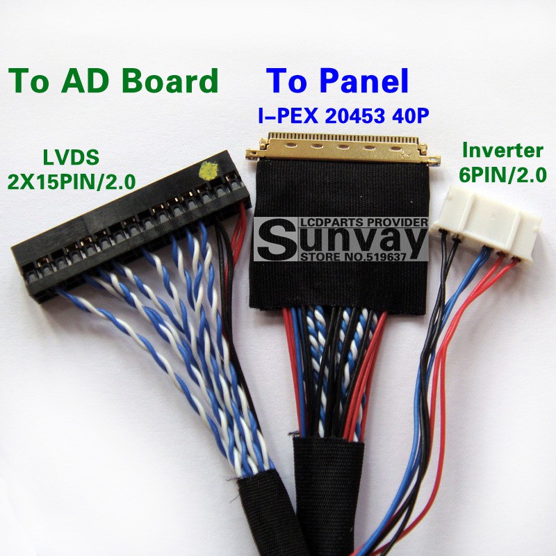Cáp LVDS LED 40p (8 cặp) độ phân giải cao 15.6 17.3 18.4 - LED8