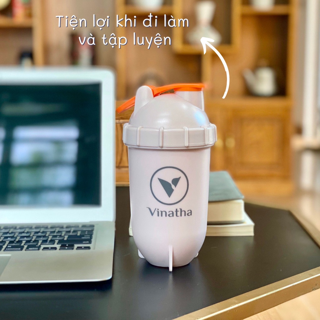 Bình đựng nước, bình lắc pha chế đồ uống, Shaker tập gym, thể thao, nhựa cao cấp chịu nhiệt , 500ml