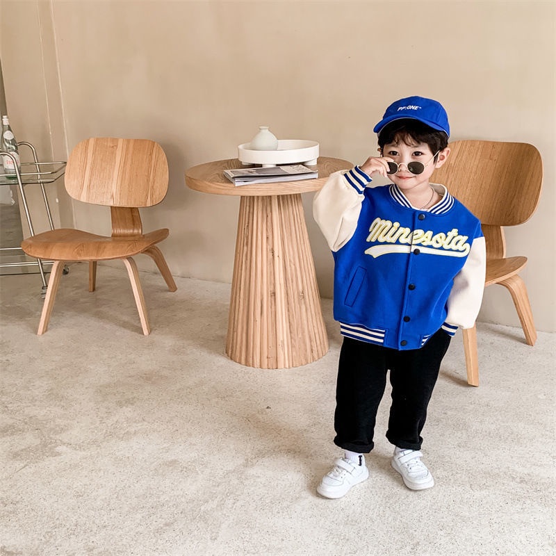 [Babycat] Hàng Có Sẵn Áo Khoác Bóng Chày Phong Cách Nhật Hàn Hàn Quốc Mùa Xuân Thu Kiểu Mới 2022 Dành Cho Bé Trai