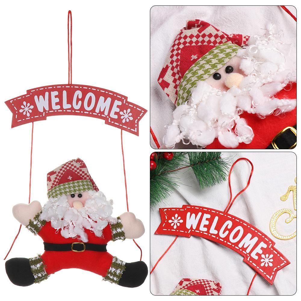 Ông Già Noel Nhồi Bông Dễ Thương Dùng Trang Trí Cây Thông Giáng Sinh