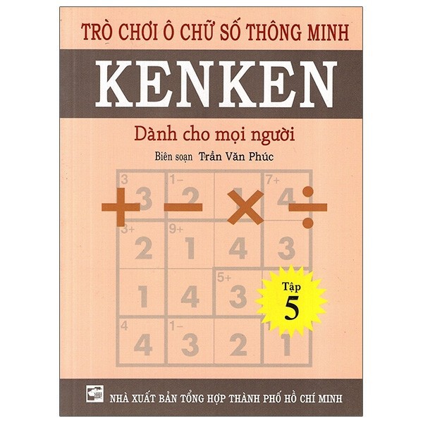 Sách - Combo Sách trò Chơi ô chữ số thông minh Ken Ken - từ 1 đến 5 (5 cuốn)