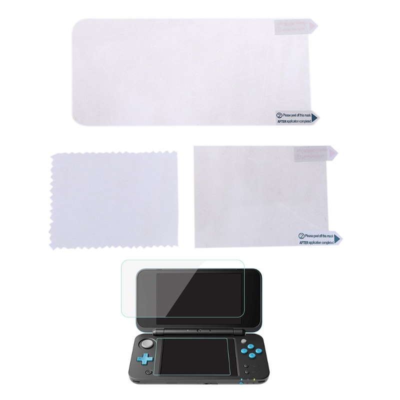 (Hàng Mới Về) Miếng Dán Bảo Vệ Màn Hình Lcd 2 Trong 1 Hd Siêu Trong Suốt Cho Nintendo New 2ds Xl 2ds Ll