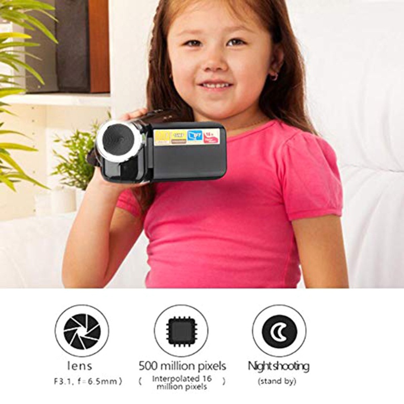 Máy Ảnh Kĩ Thuật Số NAMA 2.0 inch 1280x720 16MP 16X ZOOM Cho Bé