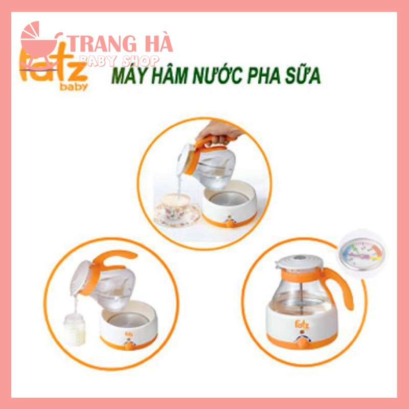 ⚡𝑭𝑹𝑬𝑬𝑺𝑯𝑰𝑷⚡MÁY HÂM NƯỚC PHA SỮA CÓ NHIỆT KẾ 800ML FATZBABY FB3005SL