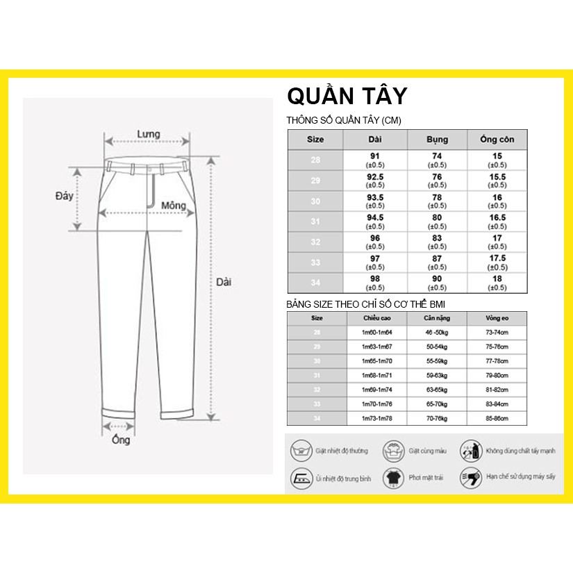 Quần tây nam công sở lịch lãm quần tây nam Hàn Quốc ống ôm đen, xám, xám đậm- DOY.KOY | BigBuy360 - bigbuy360.vn