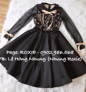 Đàm ren tay lưới bi xoè tùng