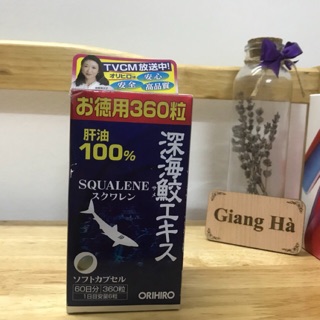 360v Viên uống sụn cá mập Shark Squalene Orihiro